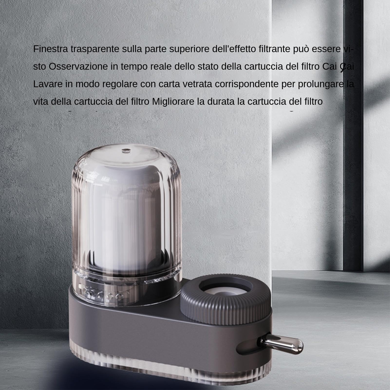 Depuratore d'acqua per rubinetto, filtri per l'acqua con montaggio su | rubinetto, Purificatore per rubinetto naturale ad alta efficienza, da cucina regolabili con filtro composito a sette