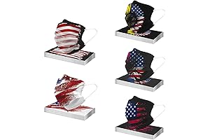 50 Disposable Masks for Celebrating American Achievements