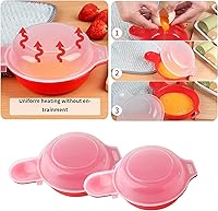 Vista 5 de 2 piezas - Olla para huevos al microondas, Fabricante de huevos al microondas, Olla para Hamburguesa de Huevo y Tortilla en 1 minuto, Herramienta