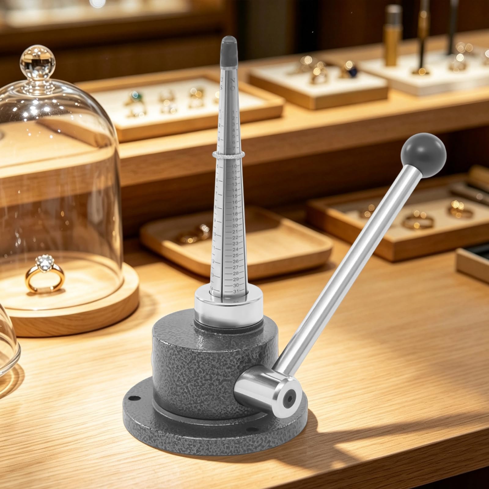Dilatatore per anello, design a testa sferica della leva manuale, altezza
