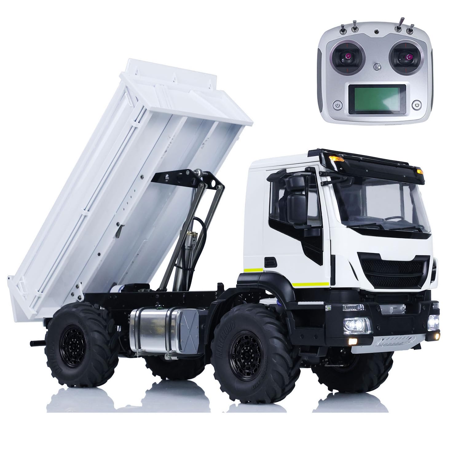 TOUCAN RC HOBBY Metal 4x4 1/14 RC Hydraulic Dumper Trucks Remote Control Tipper Dump Car Models, TH23187