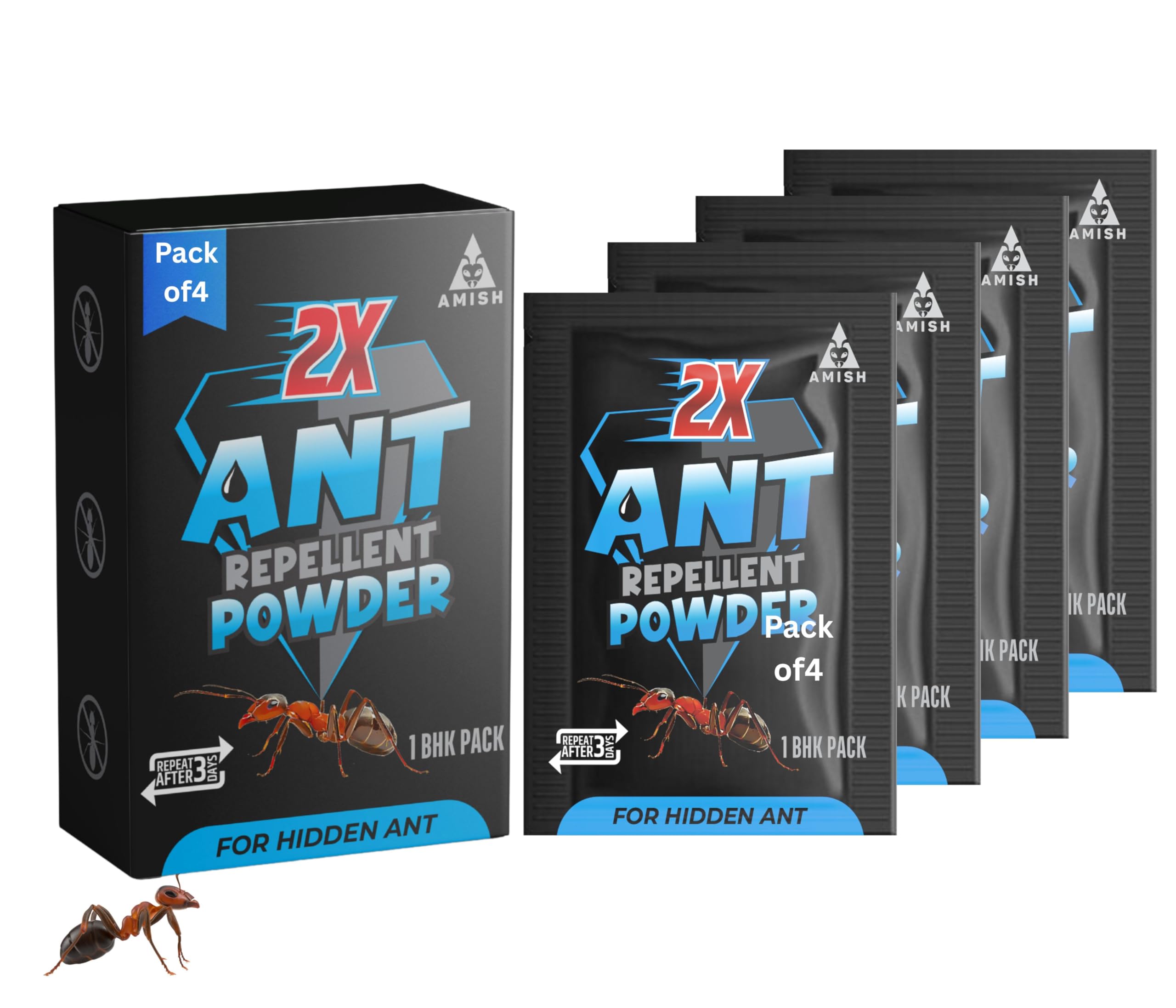 Amish Ant Repallent Powder, No Smell & Highly Effective (Pack of 4)-image-48