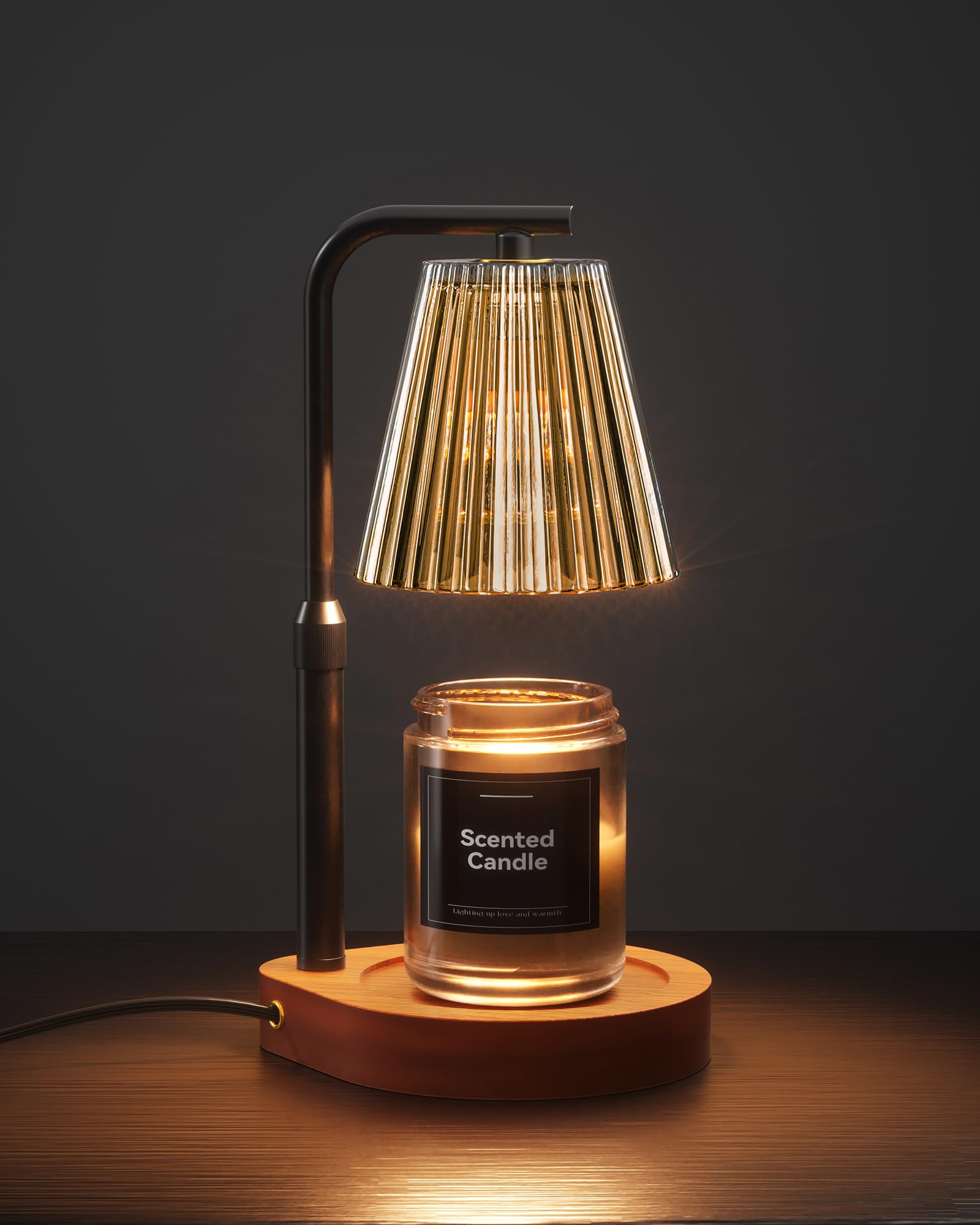 Candle Warmer Lamp with Timer Dimmer for Yankee Candles Adjustable Height Candle Warmer for Jar Candles Wax Melt