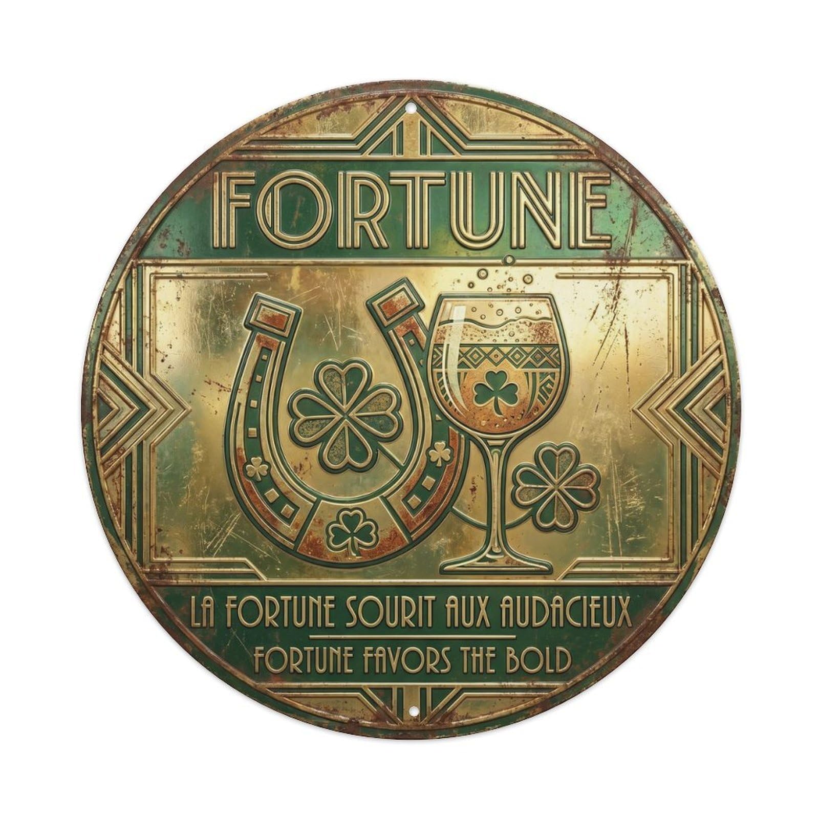 Fortune Humorous Bistro Fortune Metal Tin Sign