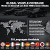 أداة فحص تشخيص السيارات OBD2 بتقنية البلوتوث 5.4 لأجهزة iOS وiPhone وAndroid وإعادة ضبط ضوء فحص المحرك وتطبيق قارئ الكود اللاسلكي OBD II لاختبار أداء ODB2 لجميع المركبات من عام 1996 وما فوق