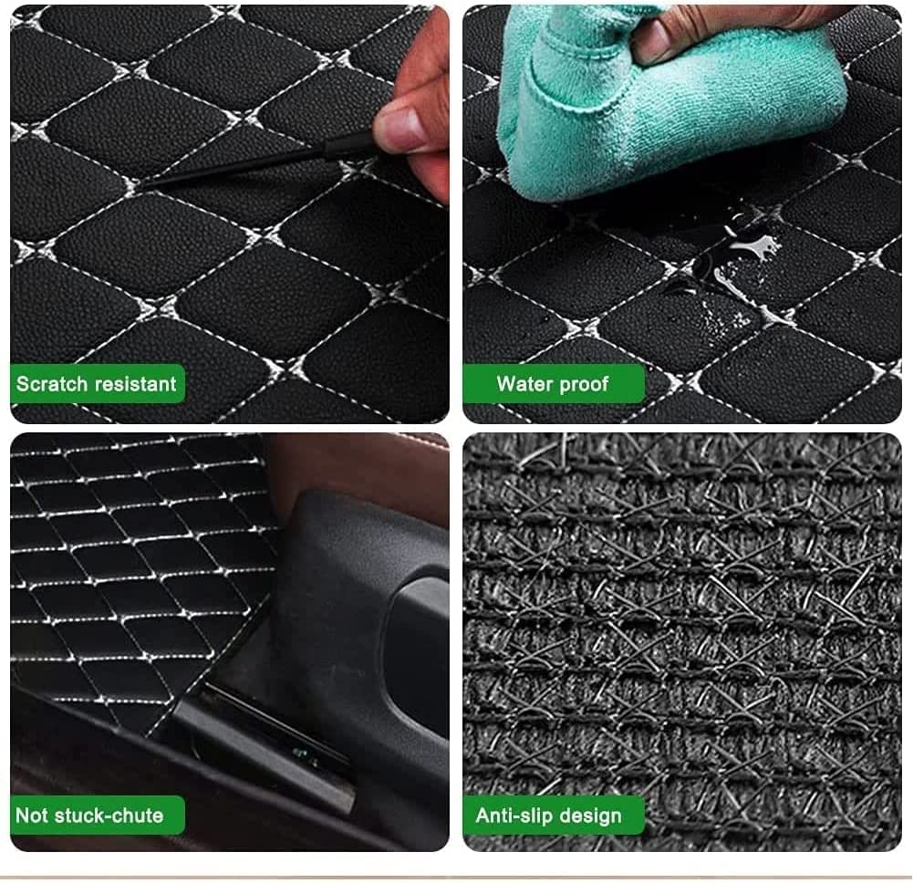 HARIN Auto Tappeti per Toyota CHR 2018-2023, Antiscivolo Impermeabile Resistente Inodore Car Mats Lavbile Accessori Auto,A/Black