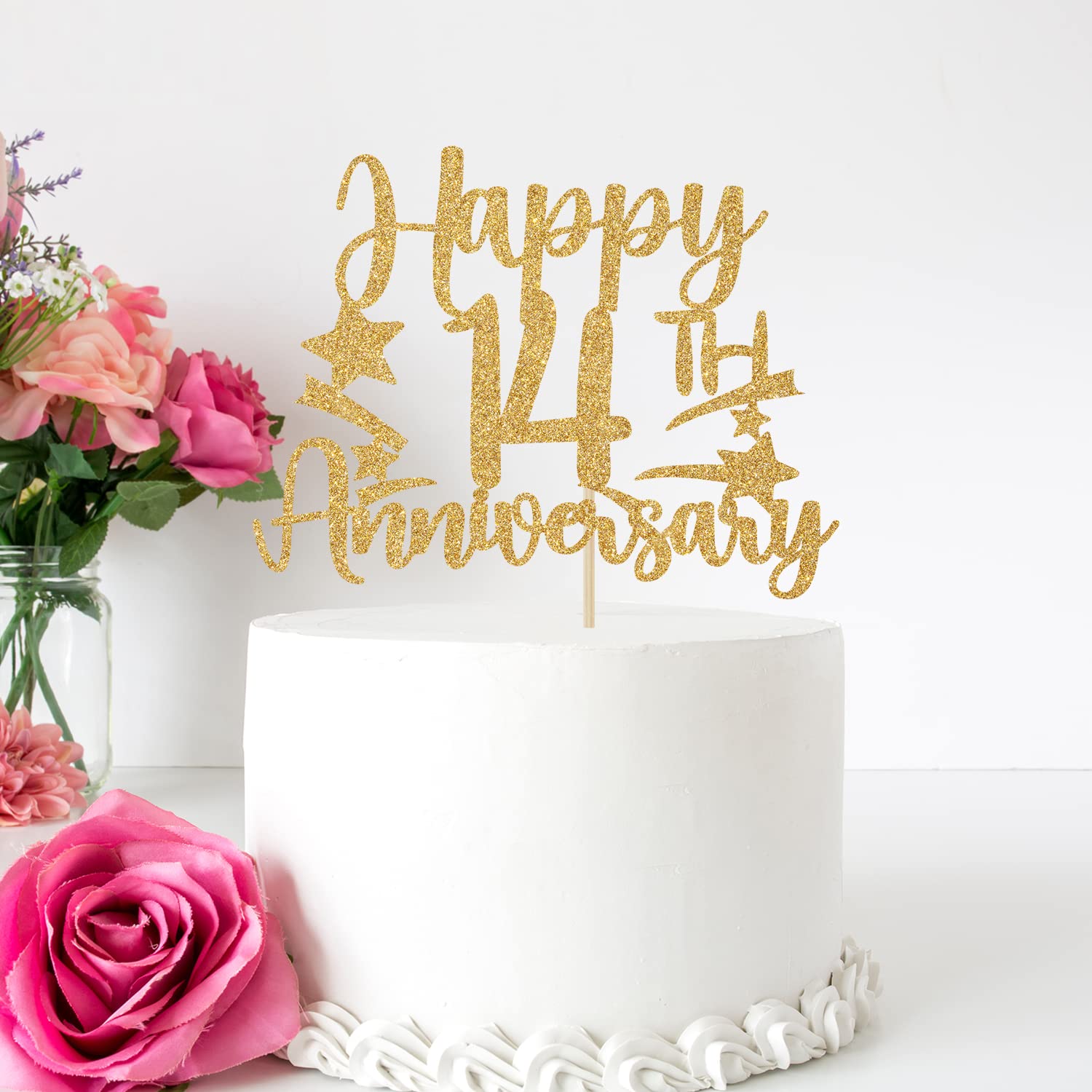 14th wedding anniversary cake | Honestweddingadvice.com