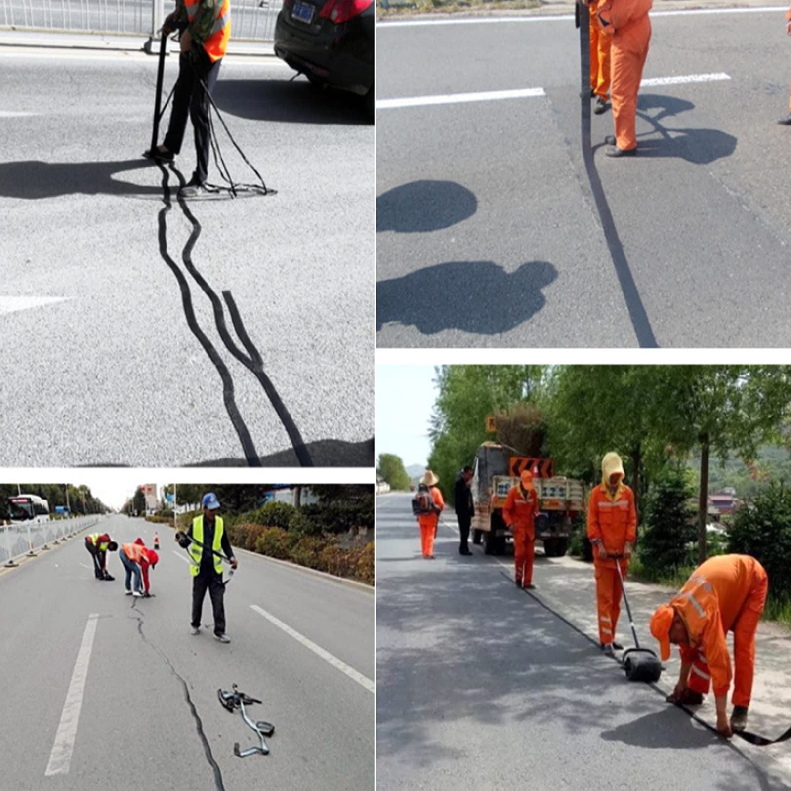 Cinta Reparación Juntas Asfalto, Autoadhesivo Cinta Bituminosa, Estacionamiento Techo Cemento Camino Entrada Cinta Grietas Pavimento, Cinta Reparación Relleno Grietas ( Color : 10CM , Size : 10M )