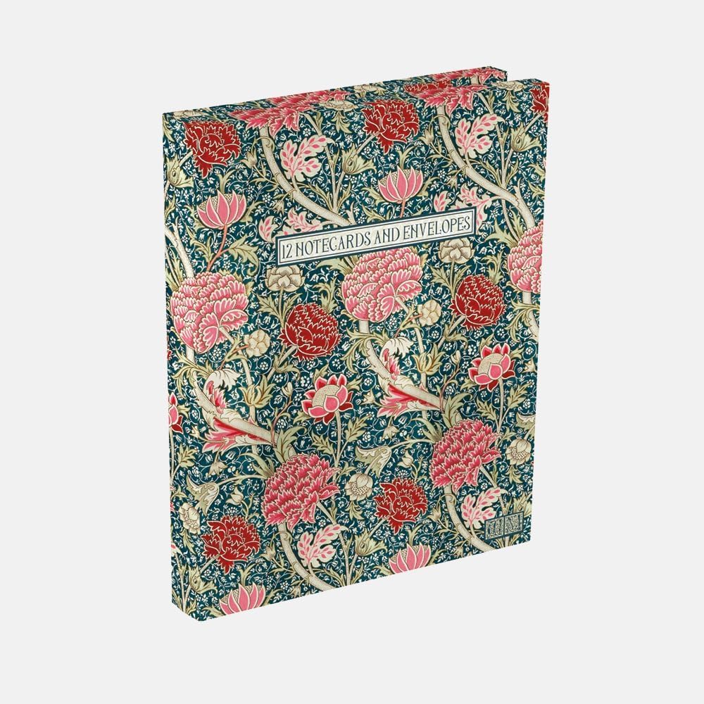 Notecard Wallet – Set of 12 Blank Notecards with Envelopes (126 x 176mm) – Greeting Cards in Wallet for Thank You Notes & Messages (William Morris Cray A) — image 1
