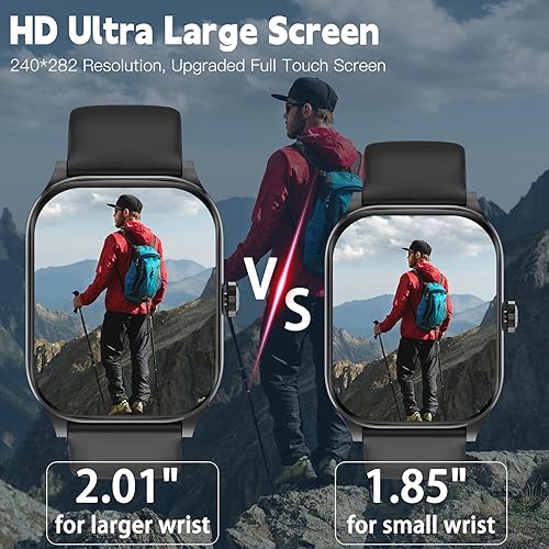 Miniatura 8 de Reloj inteligente para mujeres y hombres con texto y llamadas, nuevos relojes inteligentes con IA 2025 con monitor de frecuencia cardíaca,