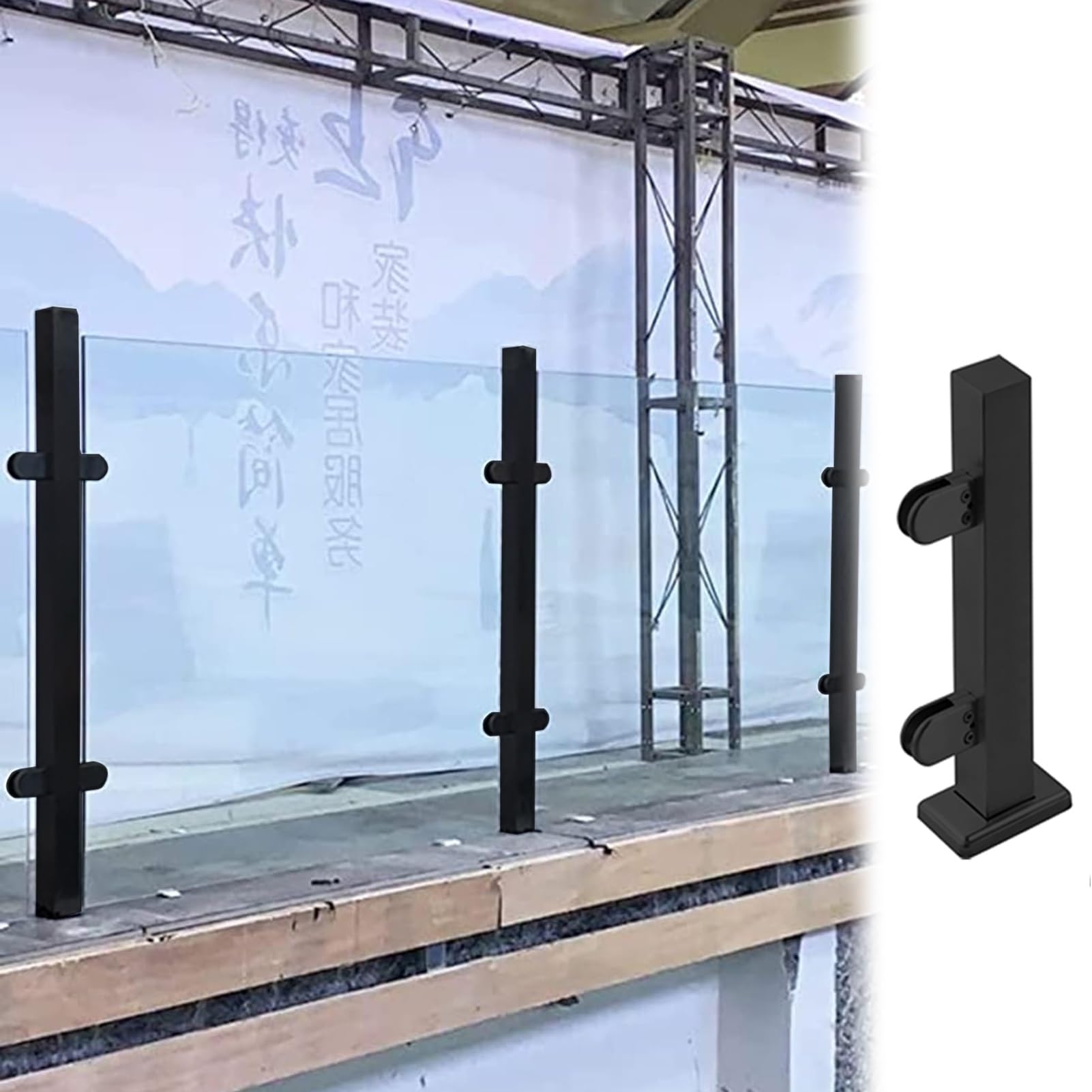 Connecteur de balustre en acier inoxydable Post304 pour fixation de garde-corps 24 60 pouces