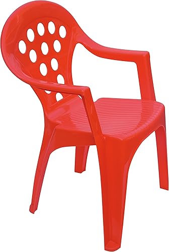 Miniatura 5 de Casa Mia Colorida casa de juegos y 4 sillas apilables – Casa de 3 pies 9 pulgadas de alto – Puertas, ventanas, nunca se oxidan – Plástico polipuro