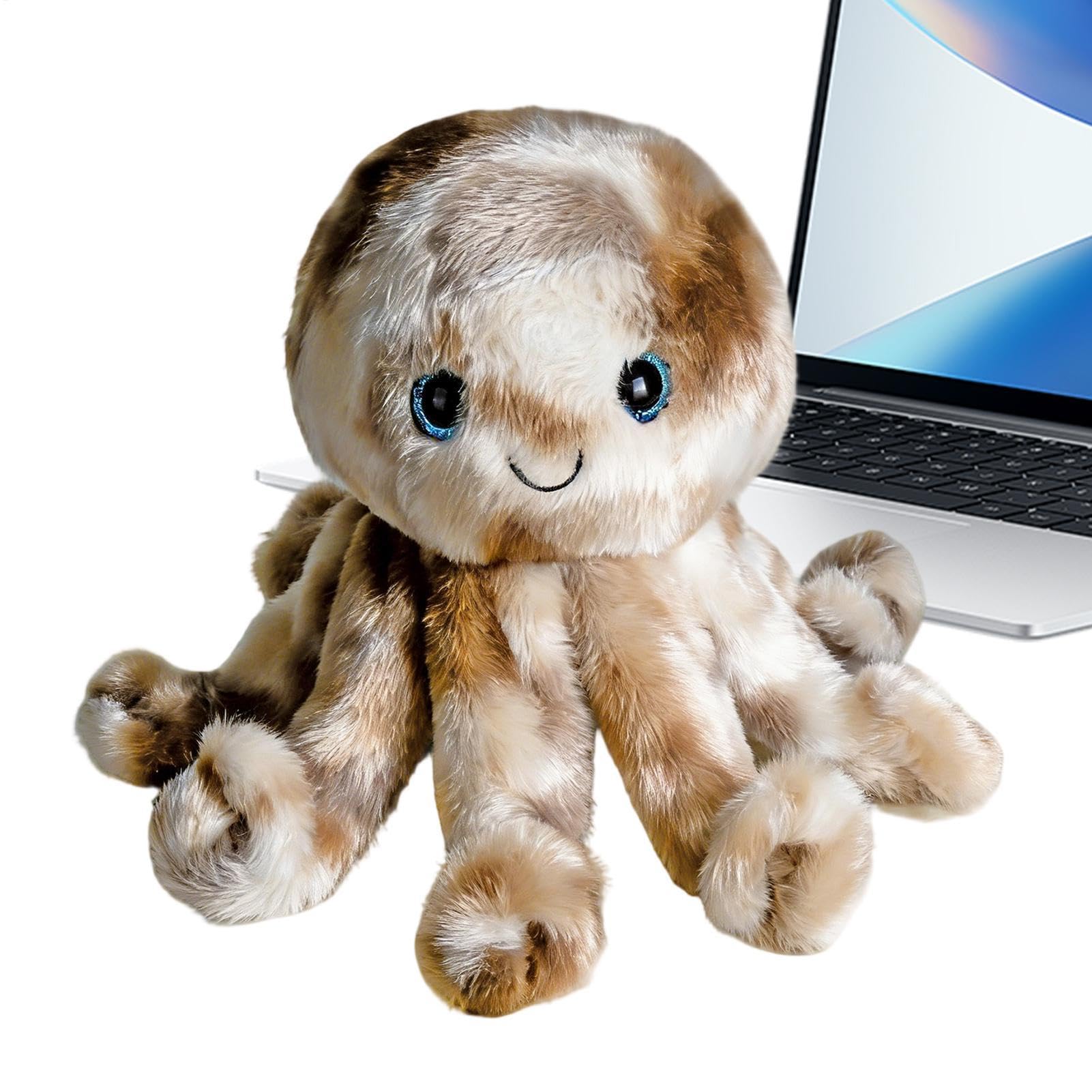 Pluszowa Maskotka Ośmiornica Muzyczna Lalka Ładowana Przez USB | Interaktywna Zabawka Pełzająca Ośmiornica Do użytku wewnątrz pomieszczeń, przedszkola, na urodziny, do domu, sypialni i