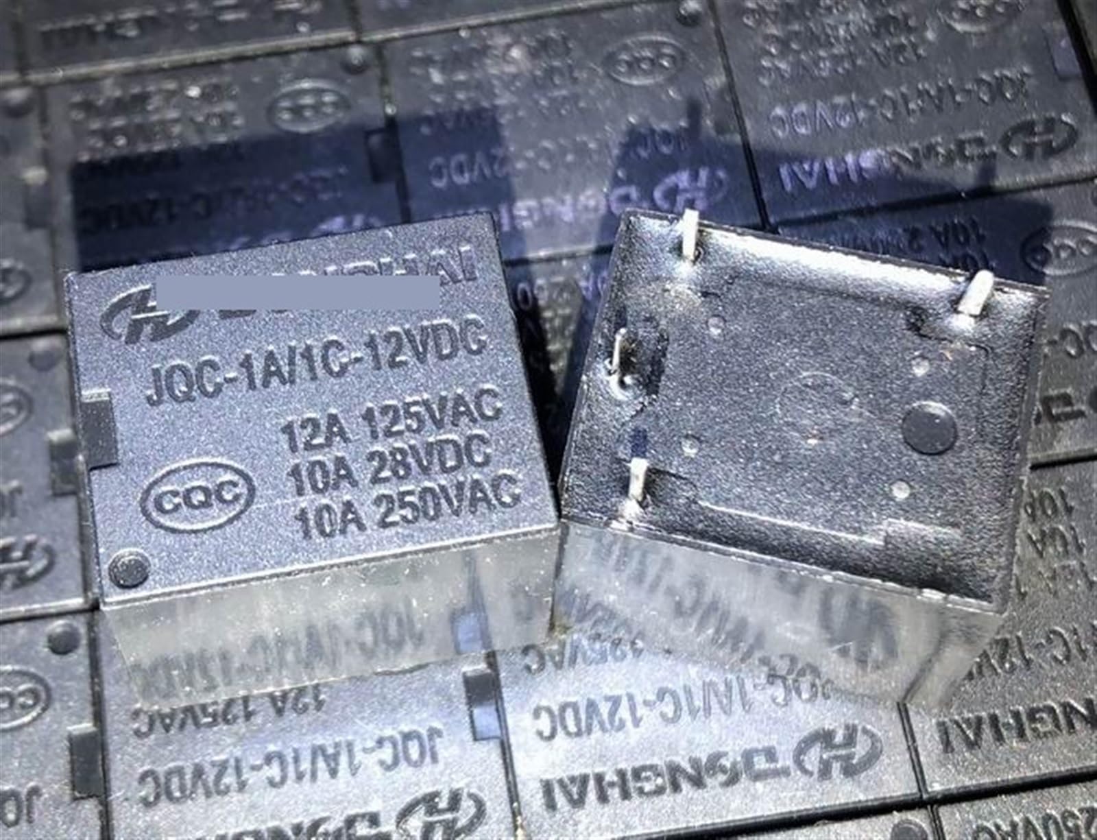 Relé JQC-1A 1C-12VDC T73-1A-12V-12A de 4 pines para placas de circuito electrónico 2