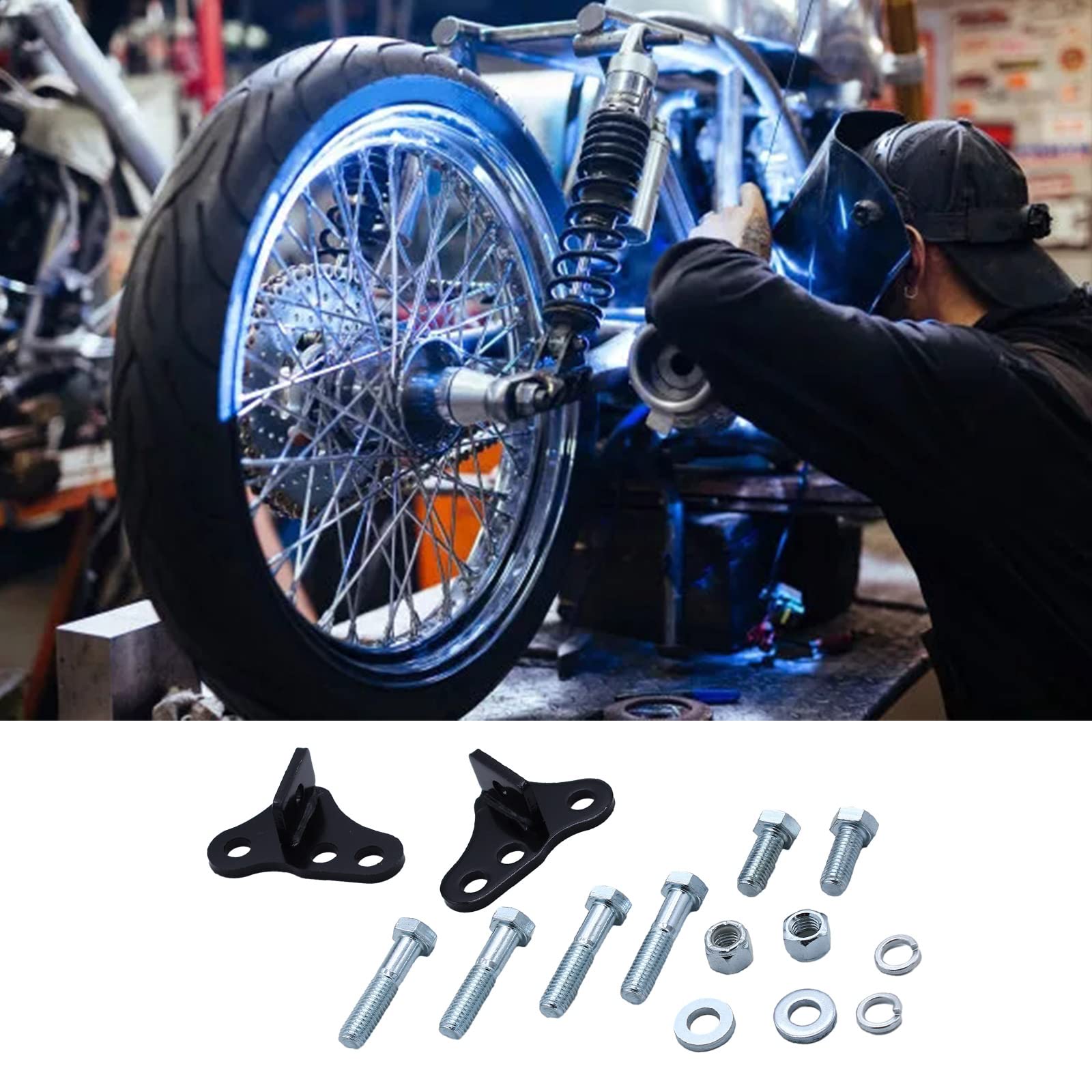 Motorrad hinten verstellbare Tieferlegung 1-2 Zoll kompatibel für 1993-2001 Street-Electra-Glide Road King-Touring Bikes