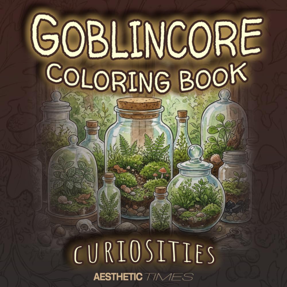 Goblincore Coloring Book: Curiosities (Forest Vibes)