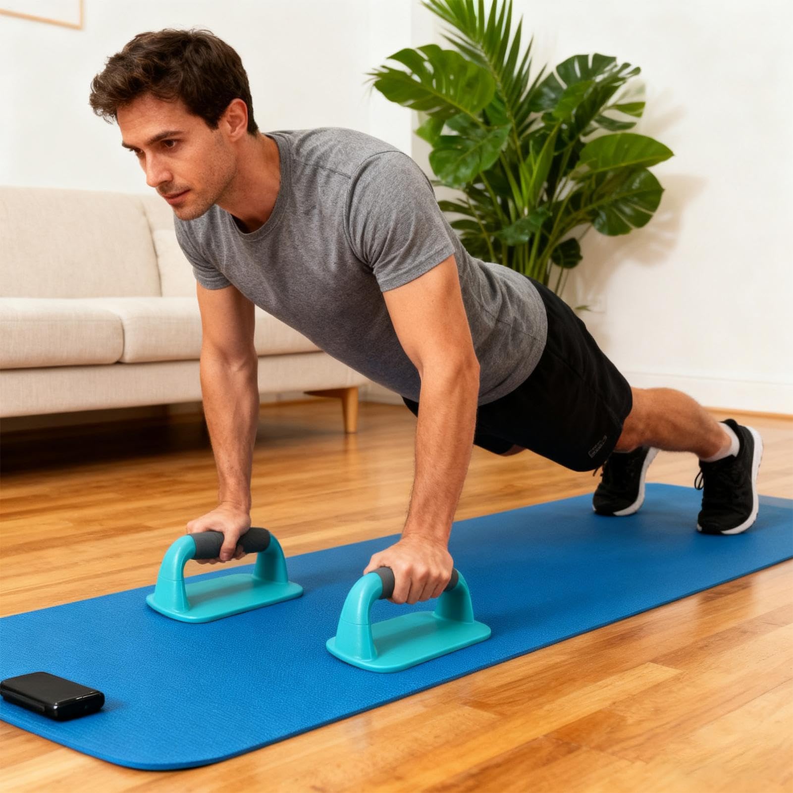 Barras para Push Up de suelo, equipo de entrenamiento multifuncional