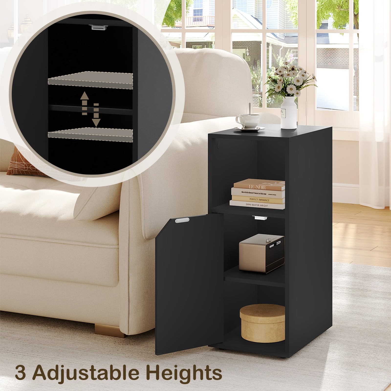 Emob Salontafel Otilda 1 open vak 110x50 cm-wit | Leen Bakker