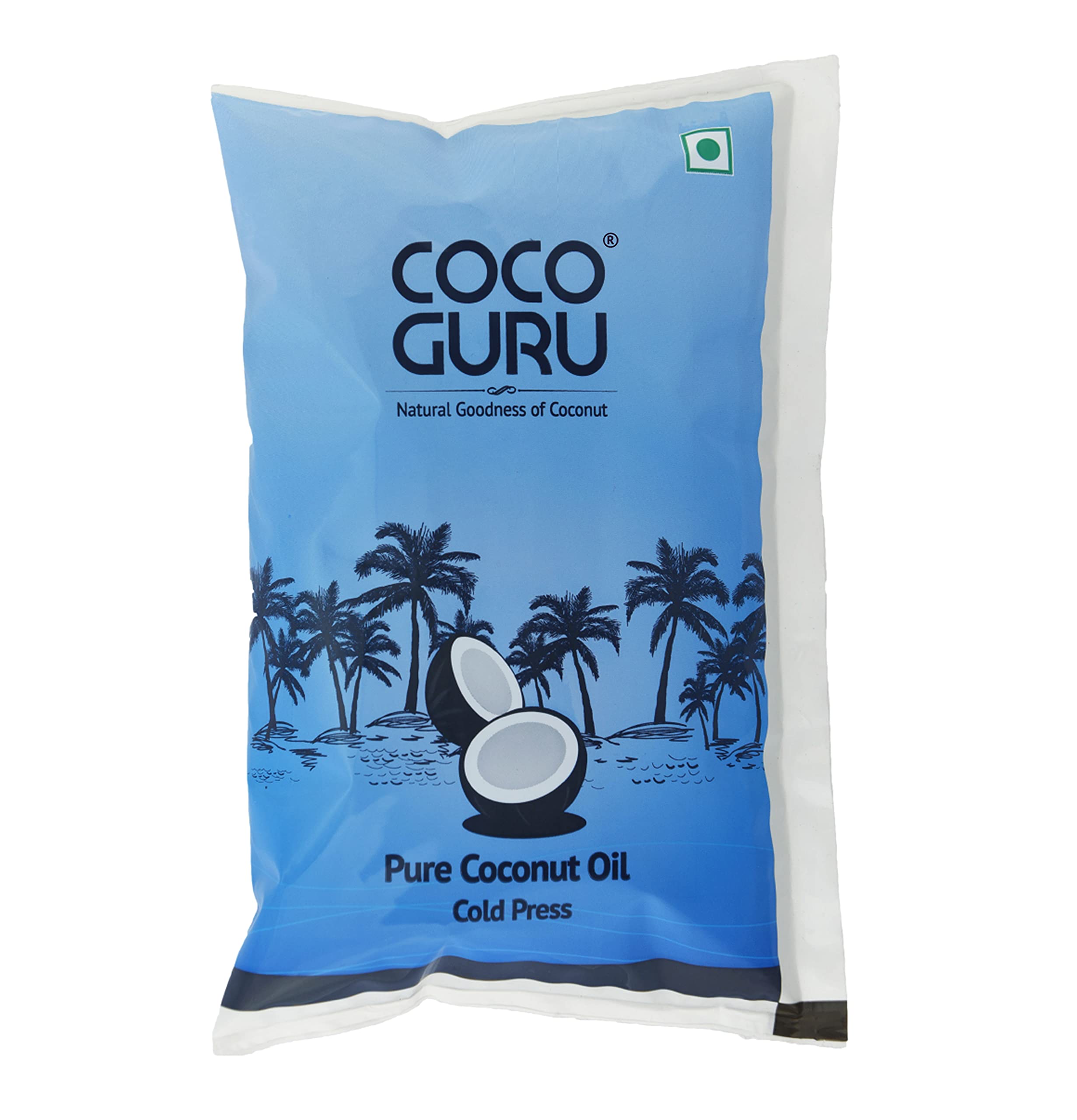 Cocoguru Cold Press Coconut Oil (1 Litre - Pouch)