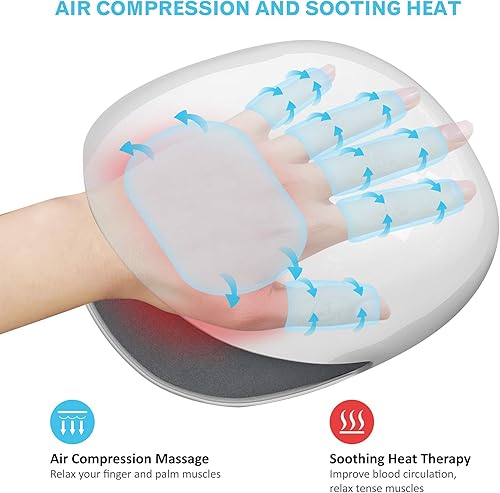 Miniatura 7 de Comfier Paquete de masajeador de mano de masaje de espalda  Cojín de asiento de masaje de tejido profundo, almohadilla de silla de masaje para