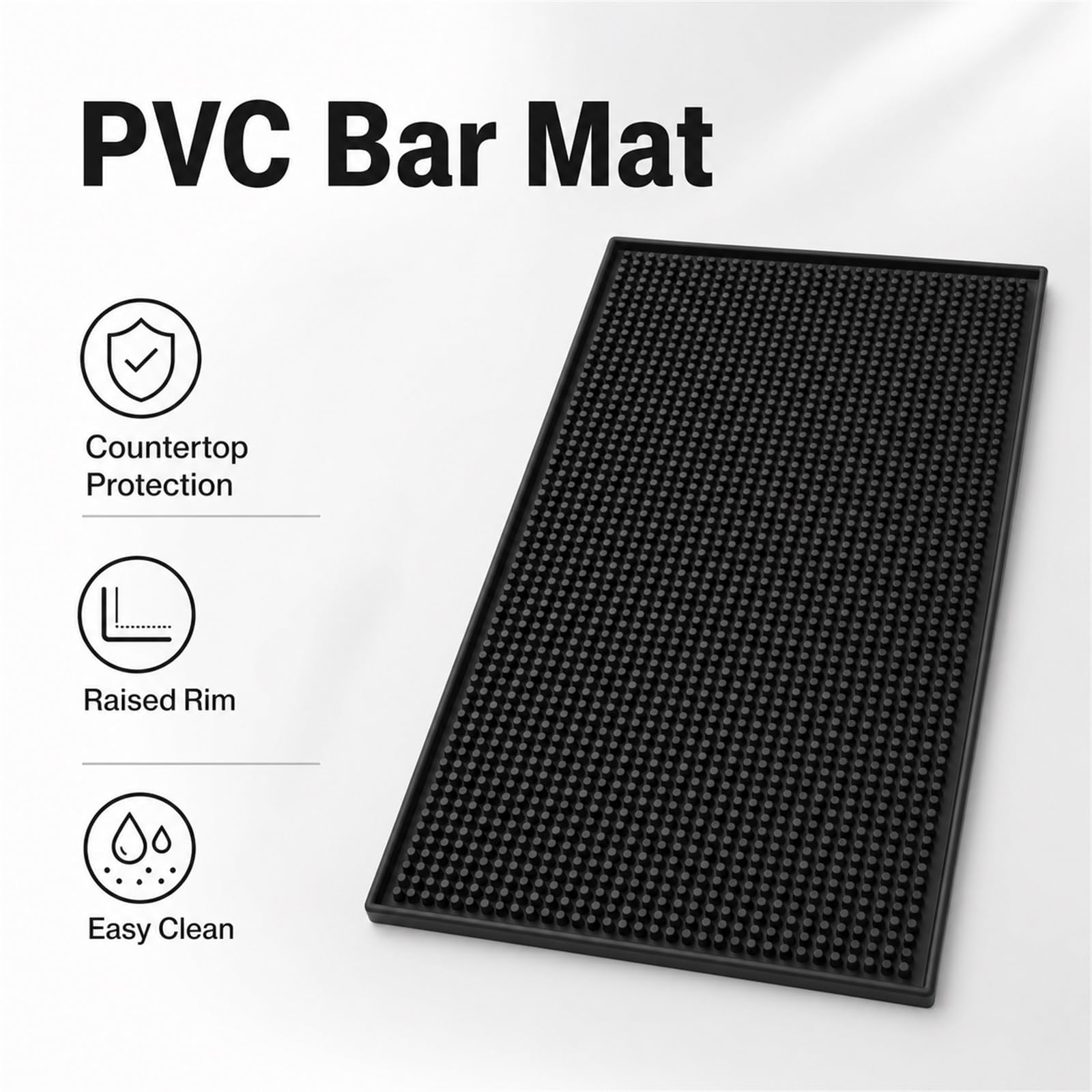 Alfombrillas de bar para camarero, tapete de derrames para hotel de whisky, tapete de servicio de bar, tapete de cocina para bar en casa, impermeable, antideslizante, fácil de limpiar, para bar de