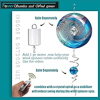 Vista 49 de FONMY - Molinillo de viento con forma de mandala y con bola de cristal en 3D, de acero inoxidable, atrapasol, ideal como regalo de Navidad