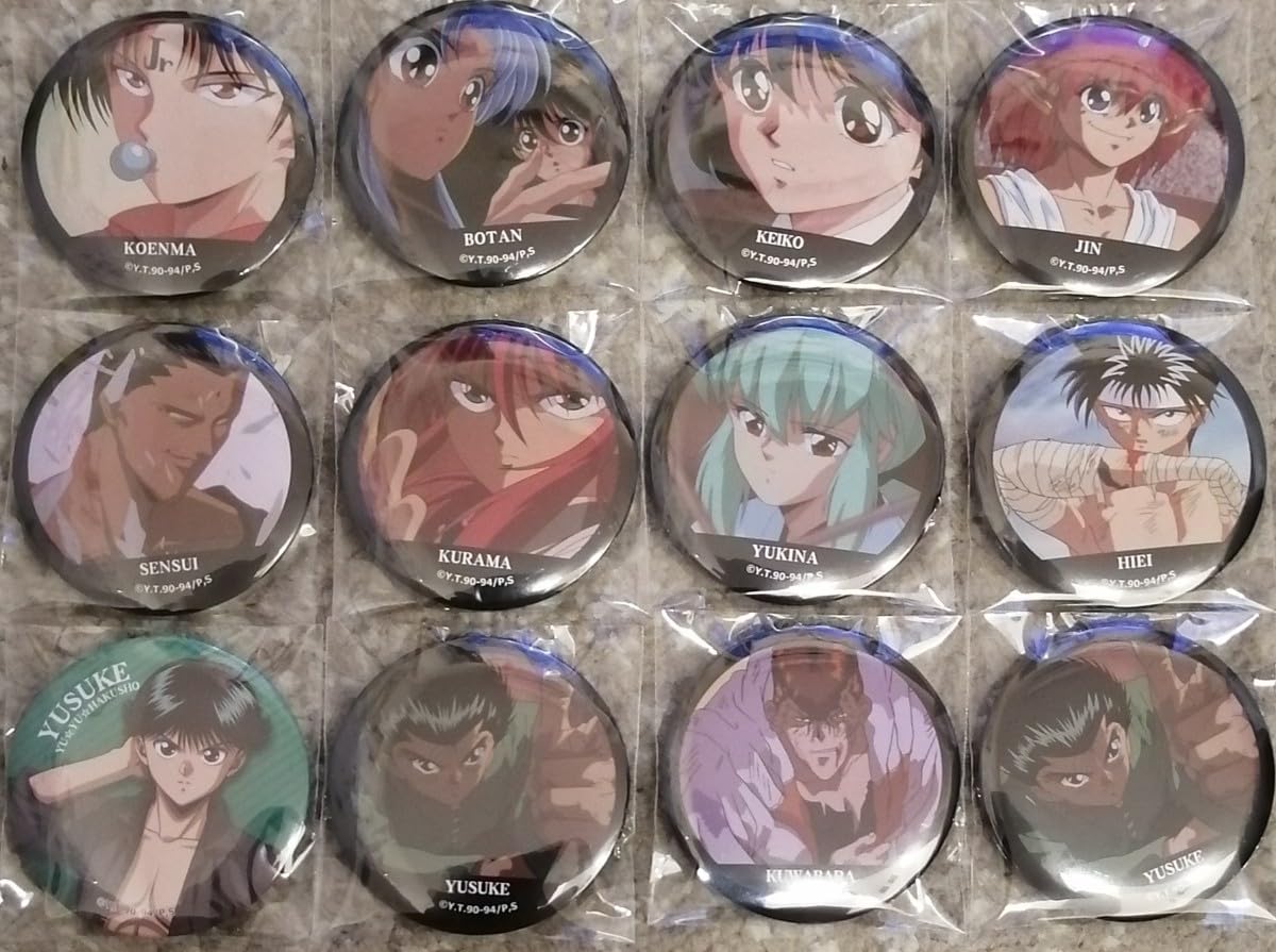 幽遊白書 当たり付き缶バッジ ラスト賞 特大アクリルスタンド