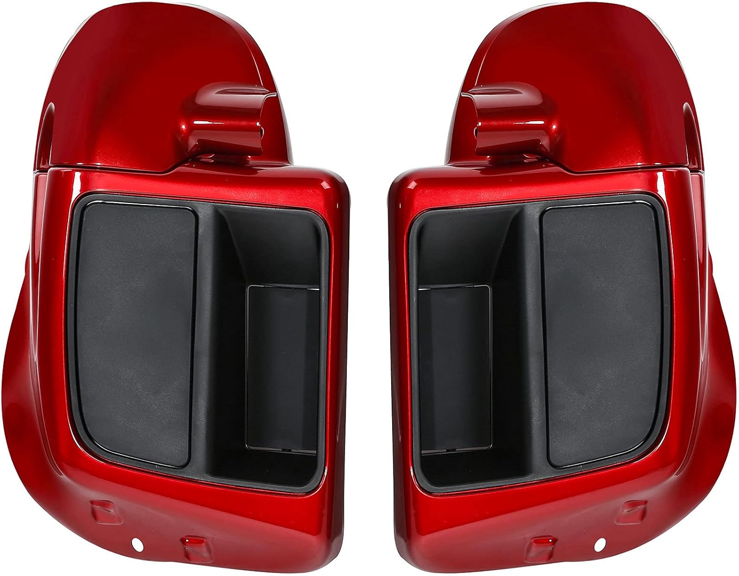 HR3 Wicked Red Air-Cooled Vented Fairing Lowers Kit with 6.5" Speaker Boxes Compatible with 2018-2019 Street Glide FLHX 2018 Road Glide Special 2019 Road Glide