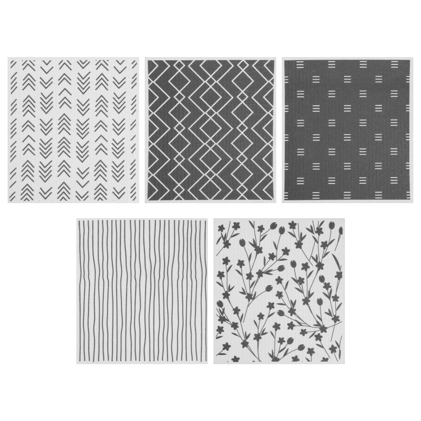 PATNFR Absorbent Swedish Dishcloth for Kitchen Reusable Paper Towel Biodegradable Non Scratch Swedish Dish Towel for Dishes Cleaning(5)