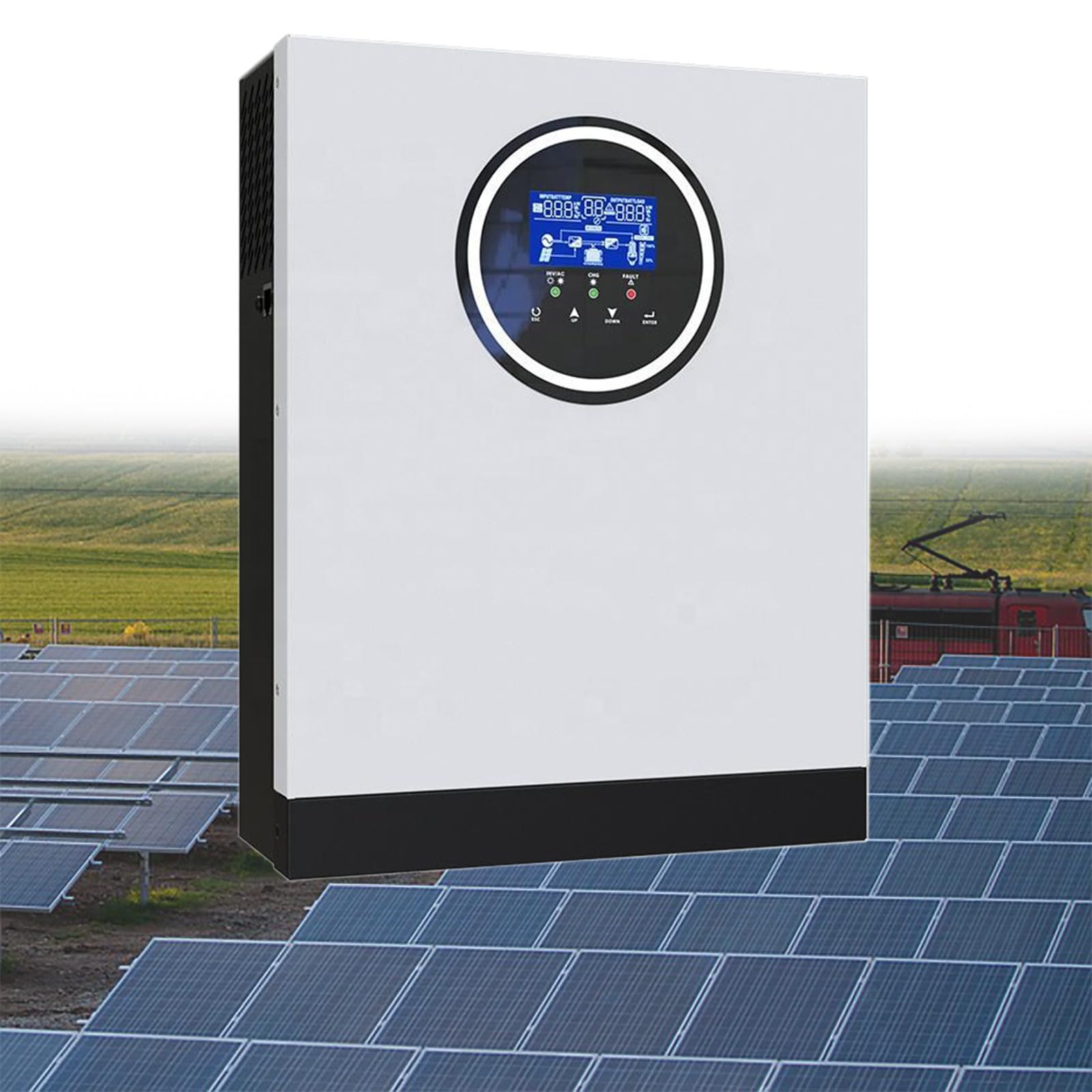 Inverter Solare Ibrido 3000W 24V - 220V | Regolatore Solare MPPT 80A | Max PV 3000W | Sistemi Solari per Casa, Baita, Fuori Rete