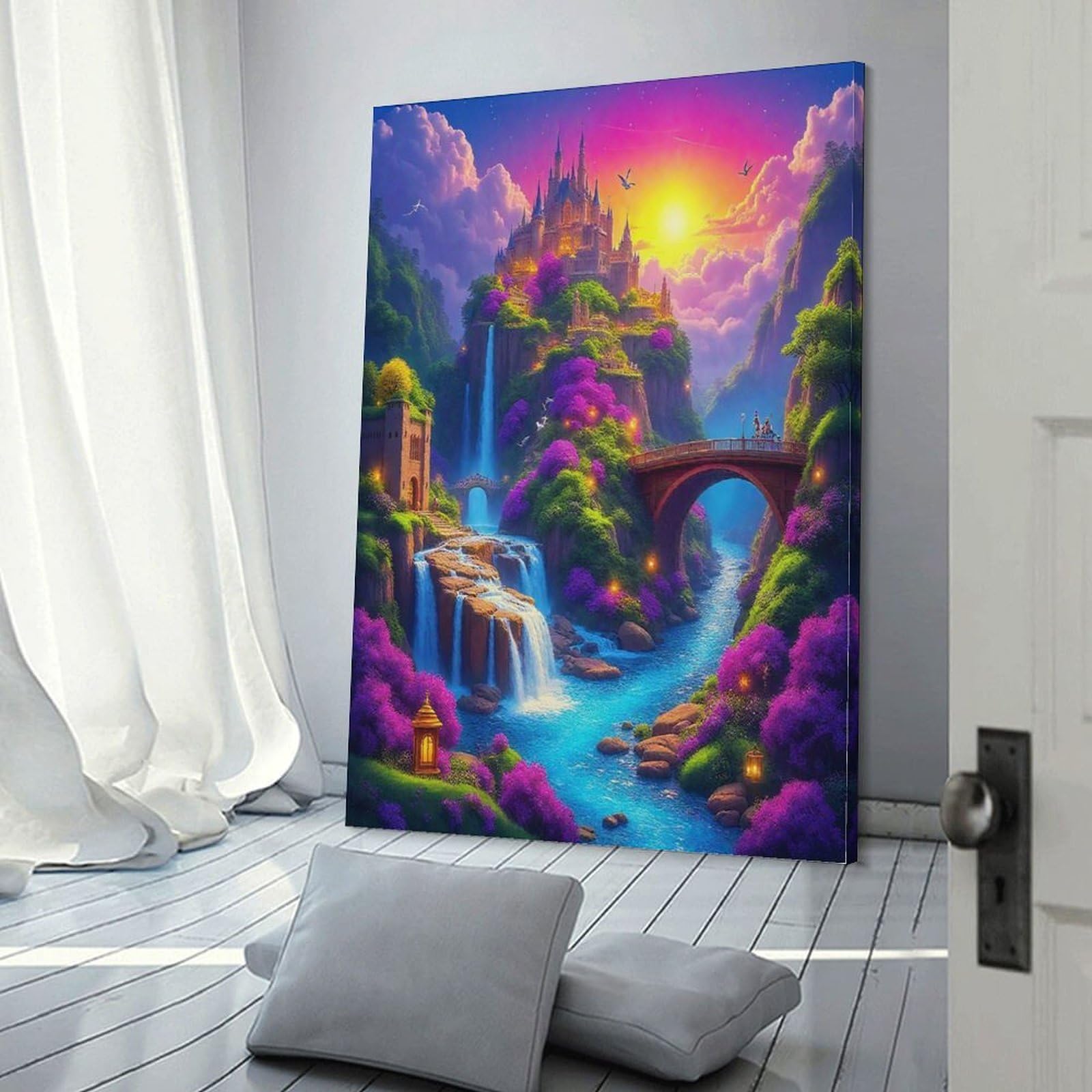 Décoration murale image sur toile paysage féerique chambre 40x60 - 6