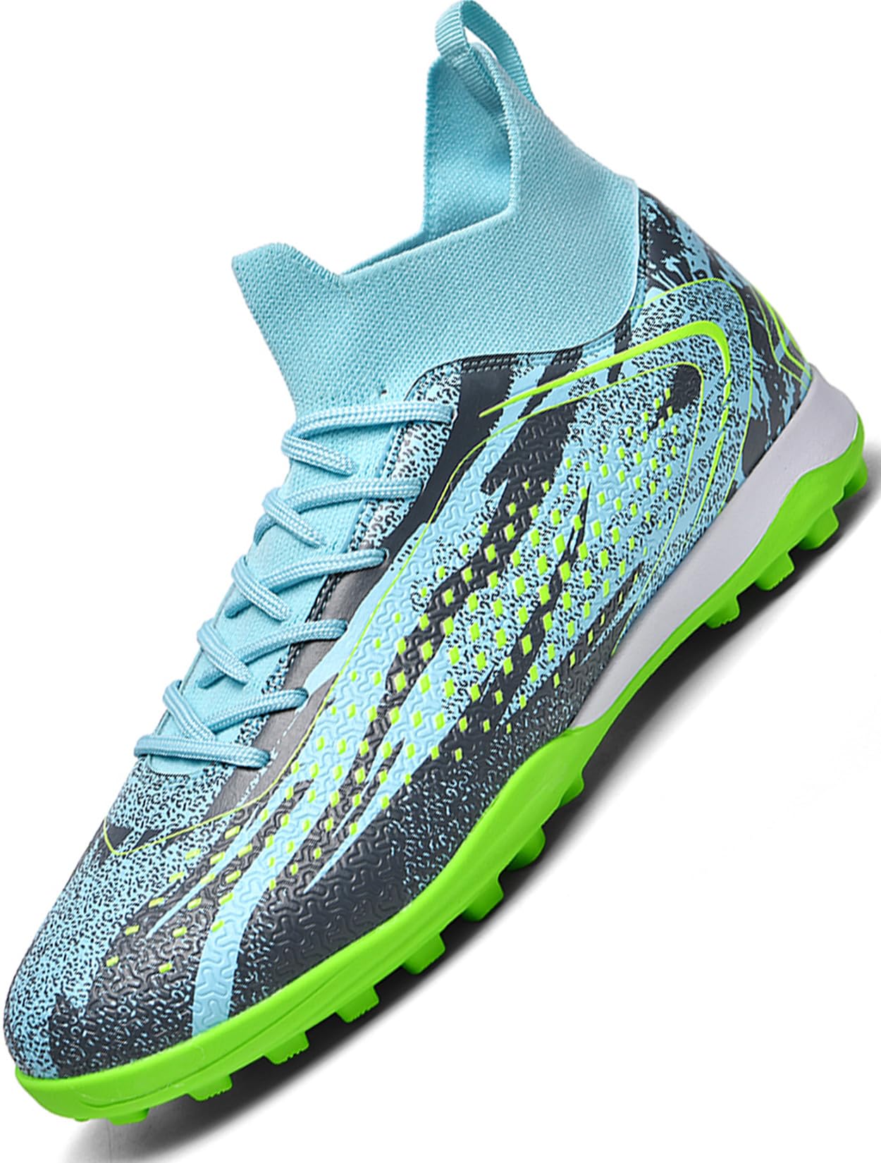 Donbest Fußballschuhe Kinder Jungen Fussballschuhe Kunstrasen Kickschuhe AG FG Stollen Spikes Football Schuhe Professionelle Trainingsschuhe