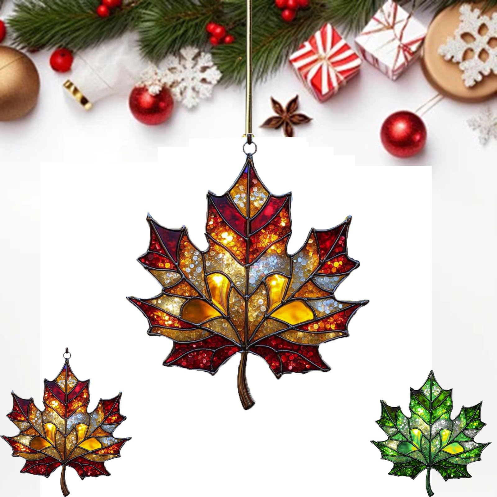 Ahornblätter Deko - Herbstliche Fensteranhänger Aus Acryl
