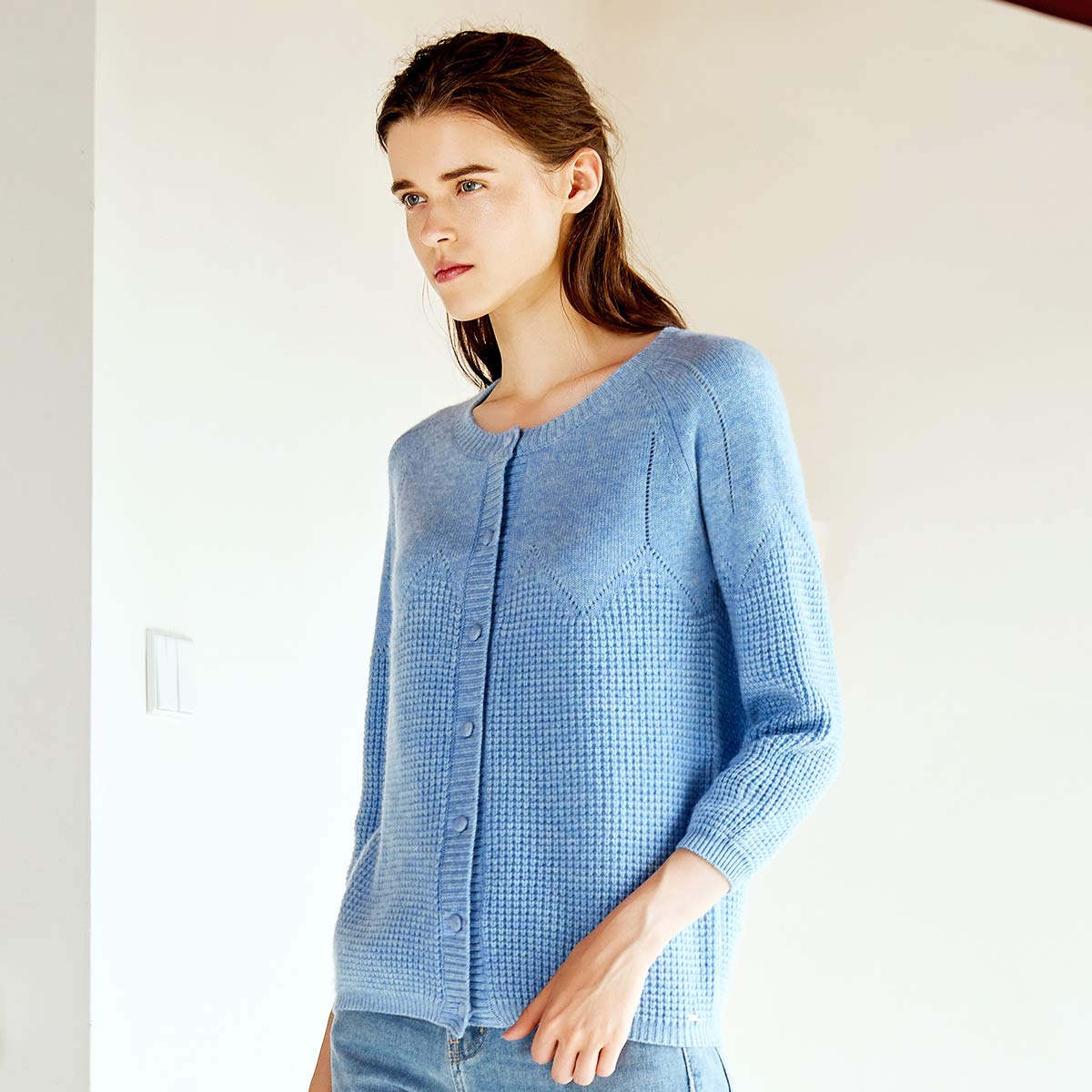 ZHILI 2018 Maglia da Donna in Cashmere dal Taglio Rilassato da Donna Autunno Inverno