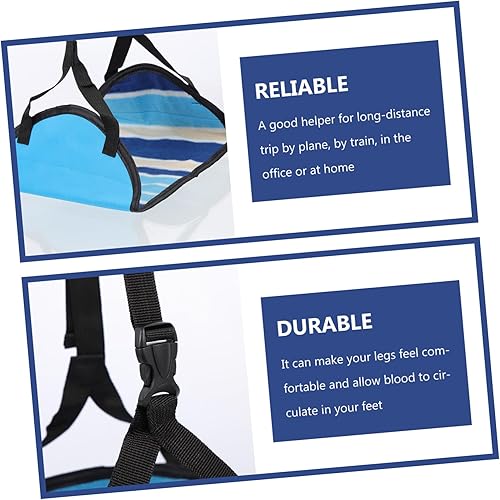 Miniatura 3 de Tofficu Reposapiés de avión Esterilla de viaje Oxford Tela de vuelo Trabajo Reposapiés Reposapiés de viaje