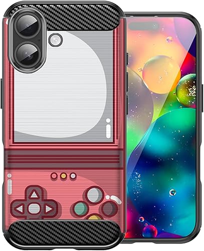 Miniatura 16 de CasesOnDeck Case Compatible with [Apple iPhone 17 / iPhone 17 Case] Pictorial Patterned TPU Design Case Flexible Slim and Elegant (Retro Controller)