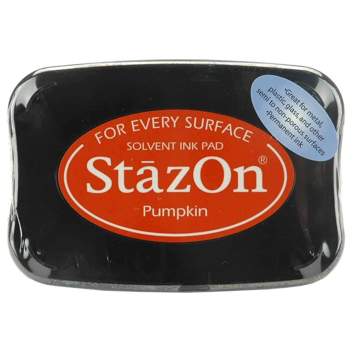 Tsukineko Orange Stazon Solvent Ink Pad-Pumpkin