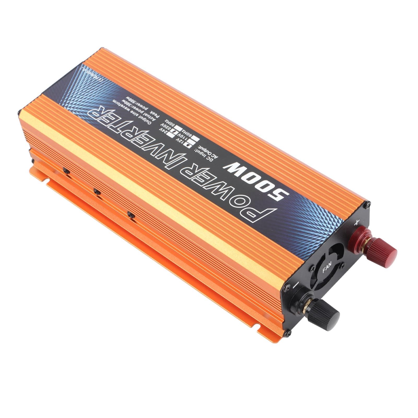 Przetwornica Napięcia Sinusoidalnego 500W w Samochodzie DC 12V na AC 110V z Portem USB i Wentylatorem Chłodzącym do Laptopów na Kempingu i do Użytku Awaryjnego (220V)