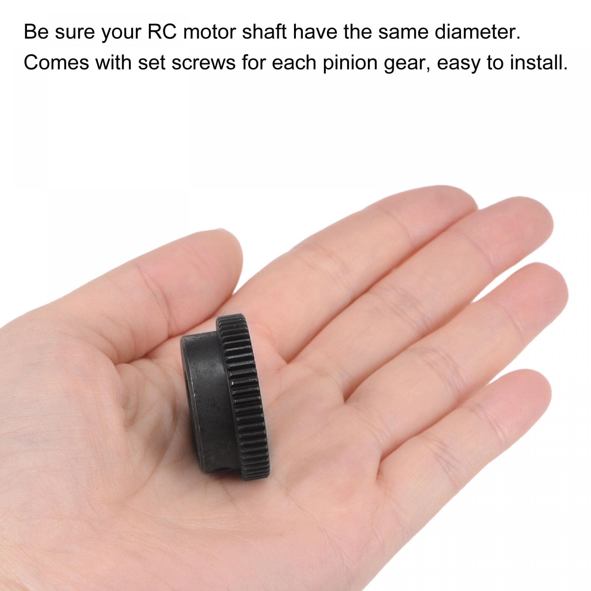 Amazon | uxcell ピニオンギアセット 45#炭素鋼モーター ステップ付き