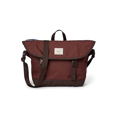 Herschel Supply Co. Cove Small Messenger Weekender/Overnight Luggage Bitter Chocolate/Dark Roast, Synthetic