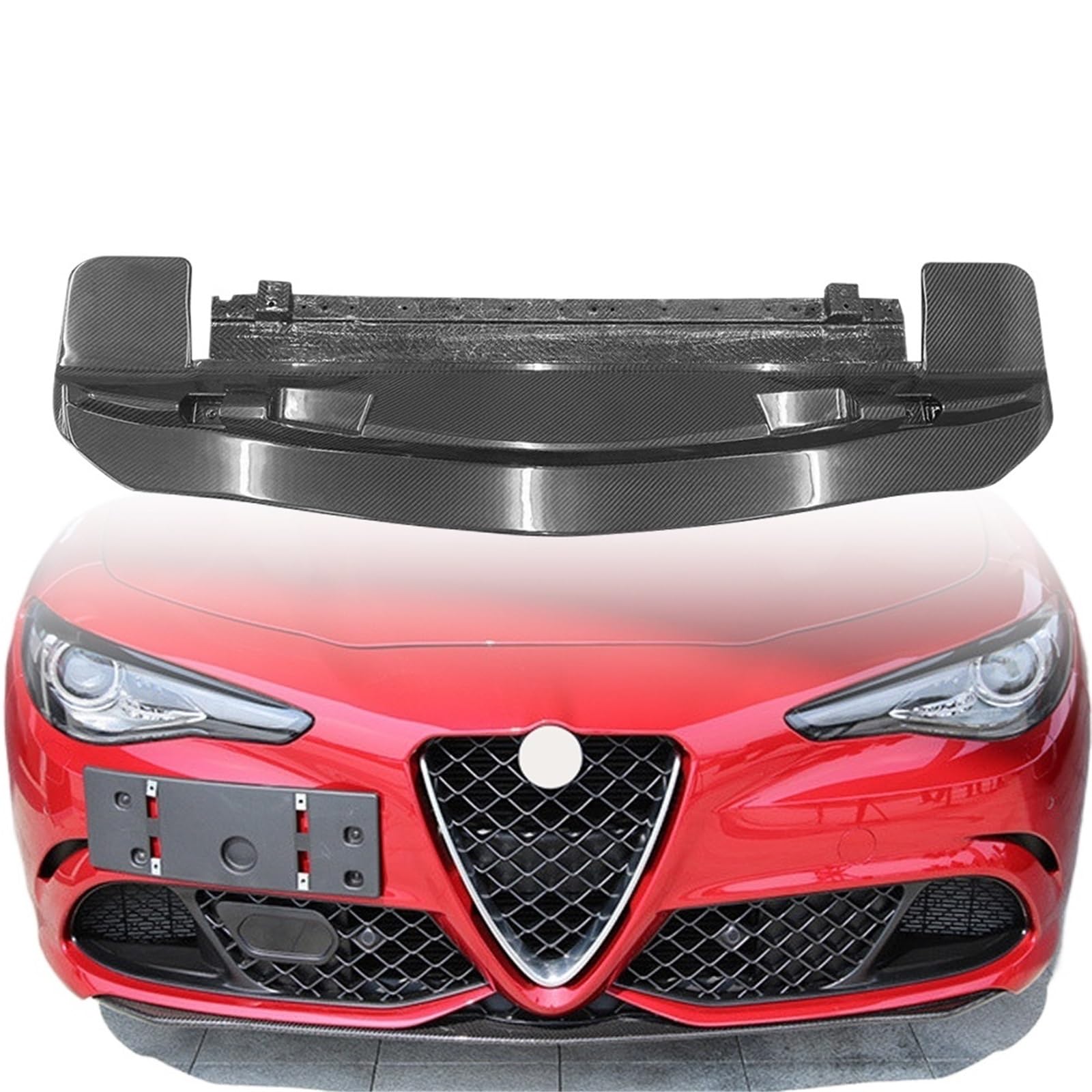 Brilliant Quality OEM Style Carbon Fiber Front Bumper Lip Diffuser Compatible for Alfa Romeo Giulia Car Accessories