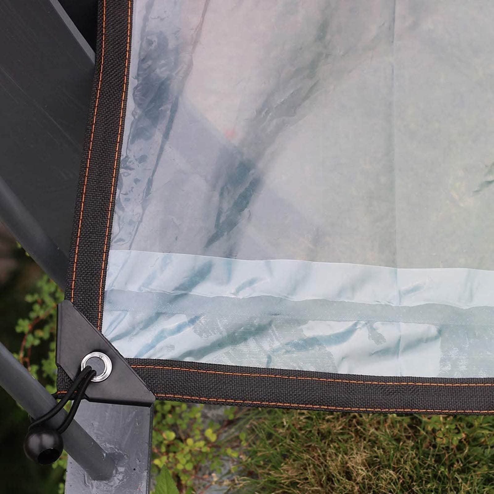 Blauw Waterdicht Outdoor Transparant Dekzeil Gordijn 0,5