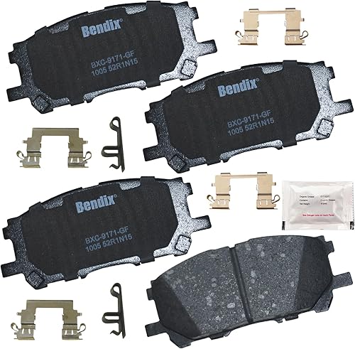 Vista 461 de Bendix Priority1 CFC1035 Pastillas de freno delanteras de cerámica para modelos seleccionados Chevrolet Aveo, Aveo5, Optra, Spark, Spark EV, Pontiac