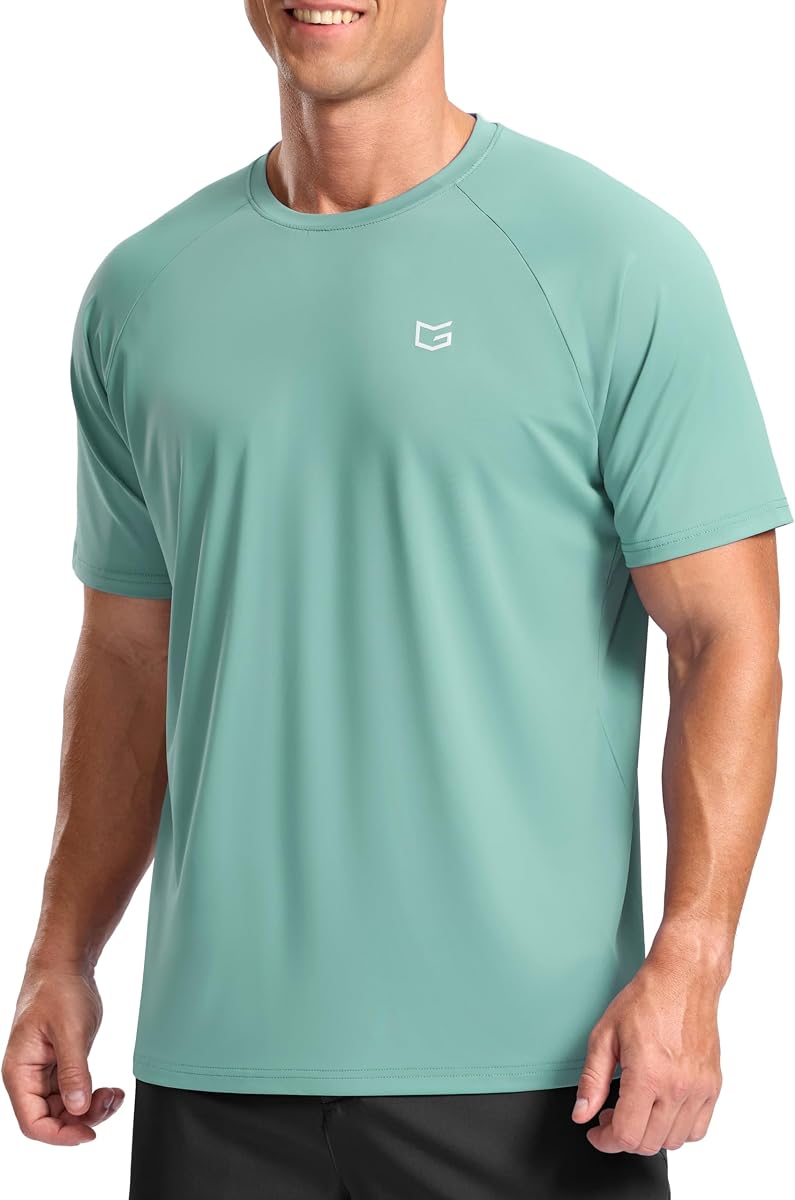 G Gradual Camisetas de entrenamiento atlético para hombre, camisetas para correr con refrigeración que absorbe la humedad, camiseta de rendimiento de manga corta para tenis en el gimnasio