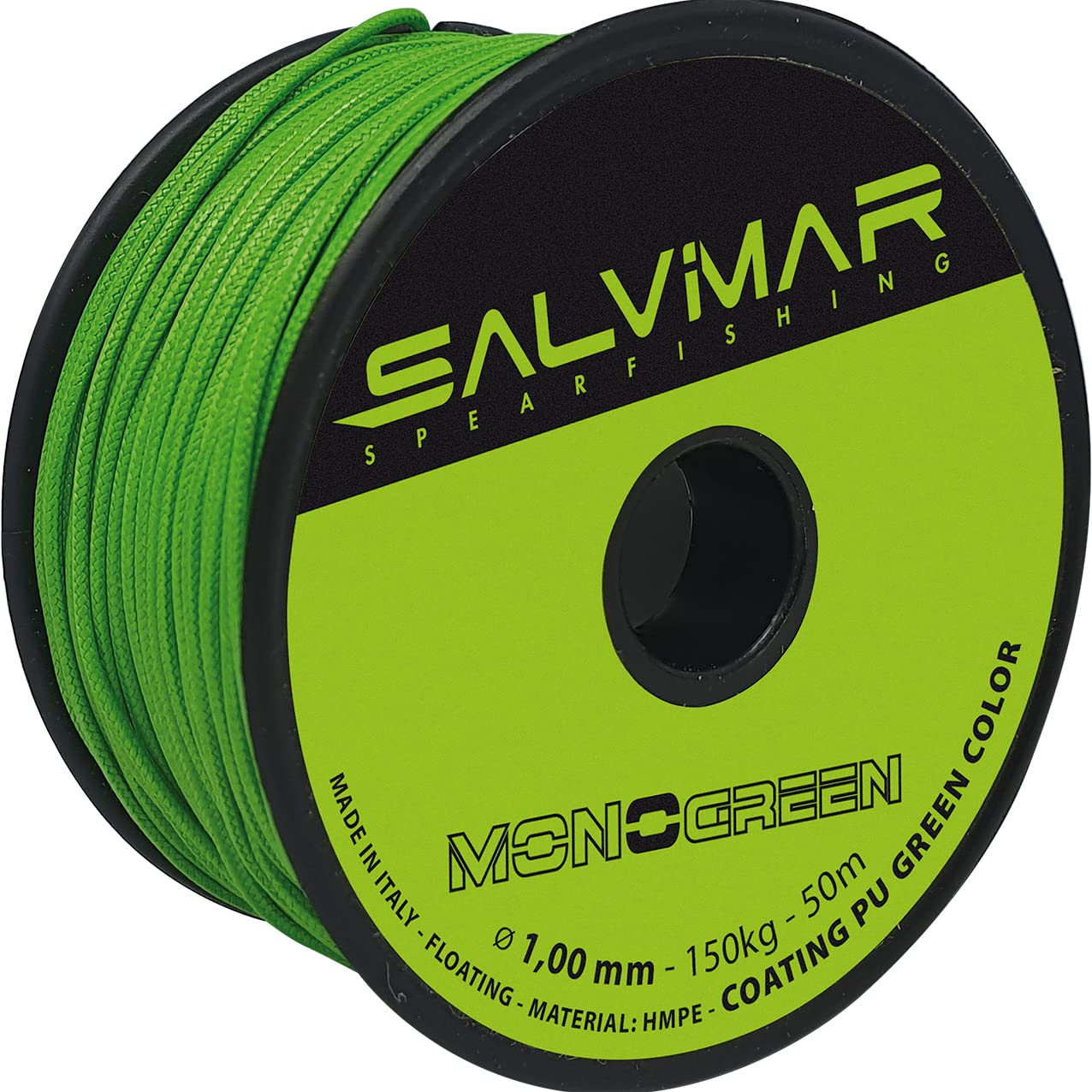 Salvimar Mono Unisex Adult Cutout, Acid Green, Diameter 1 mm x 50 m