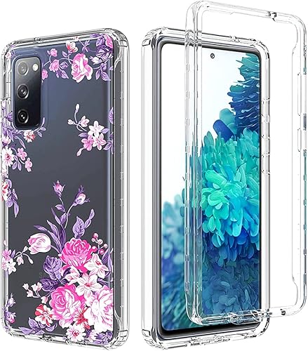 Miniatura 6 de Funda para Galaxy S20 FE 5G de 6.5 pulgadas, Samsung S20 FE Funda transparente para niñas, TPU suave 360, cuerpo completo, a prueba de golpes,