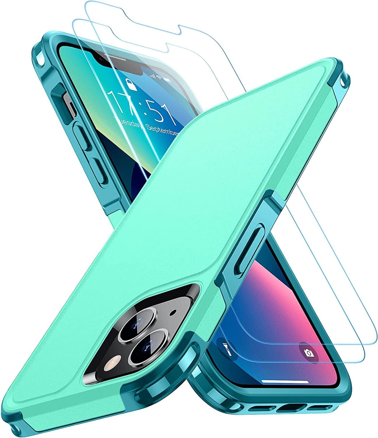 SPIDERCASE Designed for iPhone 13 Case/iPhone 14 Case, [10 FT Military Grade Drop