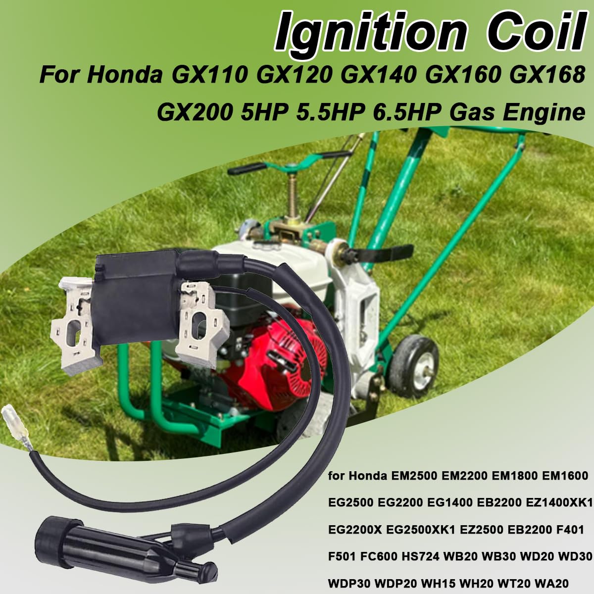 ZAMDOE 212 Bobina di accensione di Ricambio per Predator 212CC 224CC per GX160 GX120 GX110 GX140 GX200 5,5hp 6,5hp per Coleman BT200X CT200U CT200U-EX 196CC Motore 30500-ZE1-033 30500-ZE1-063