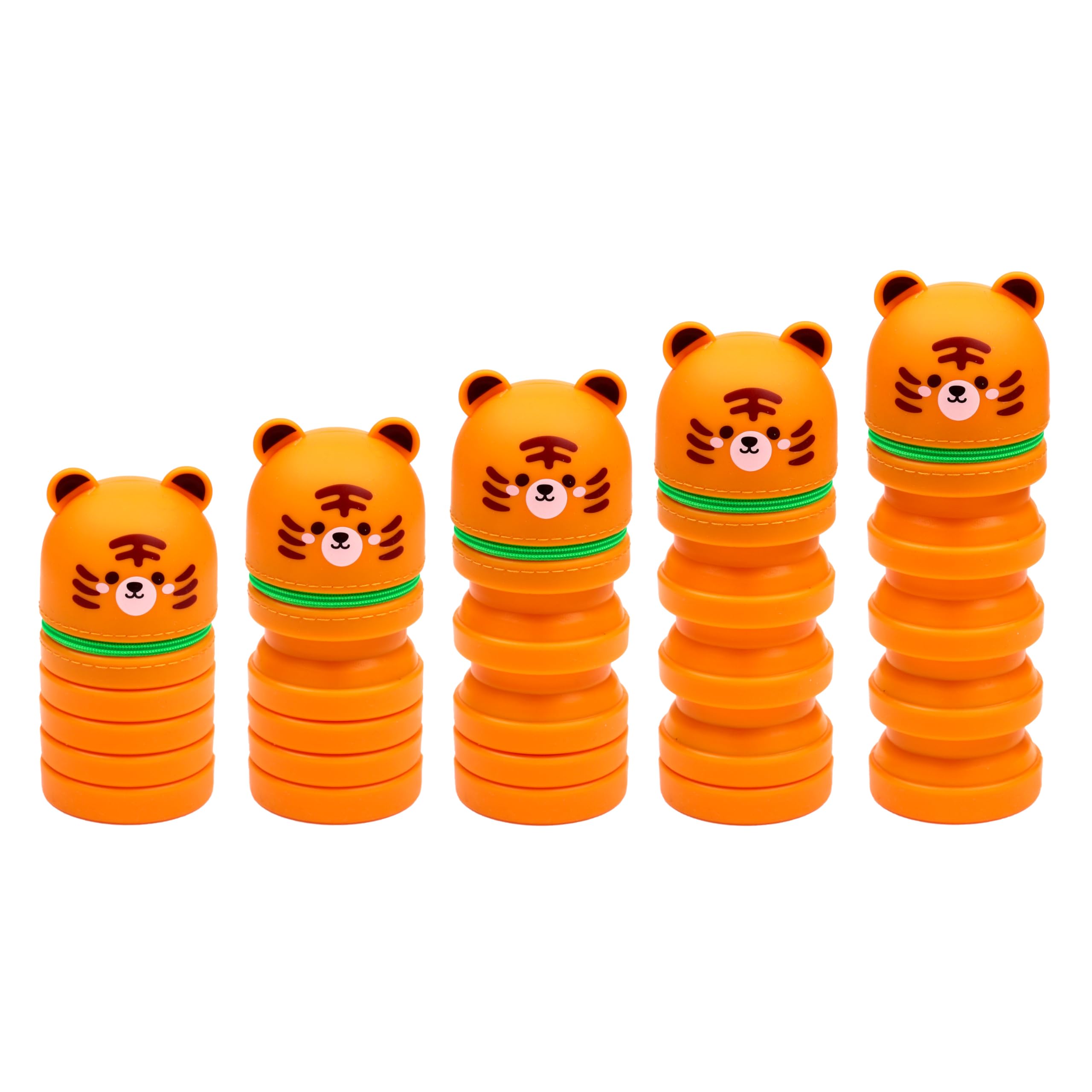 Puckator Adoramals Tiger Pop Up Silicone Pencil Case, School Equipment Stuff - Image 2