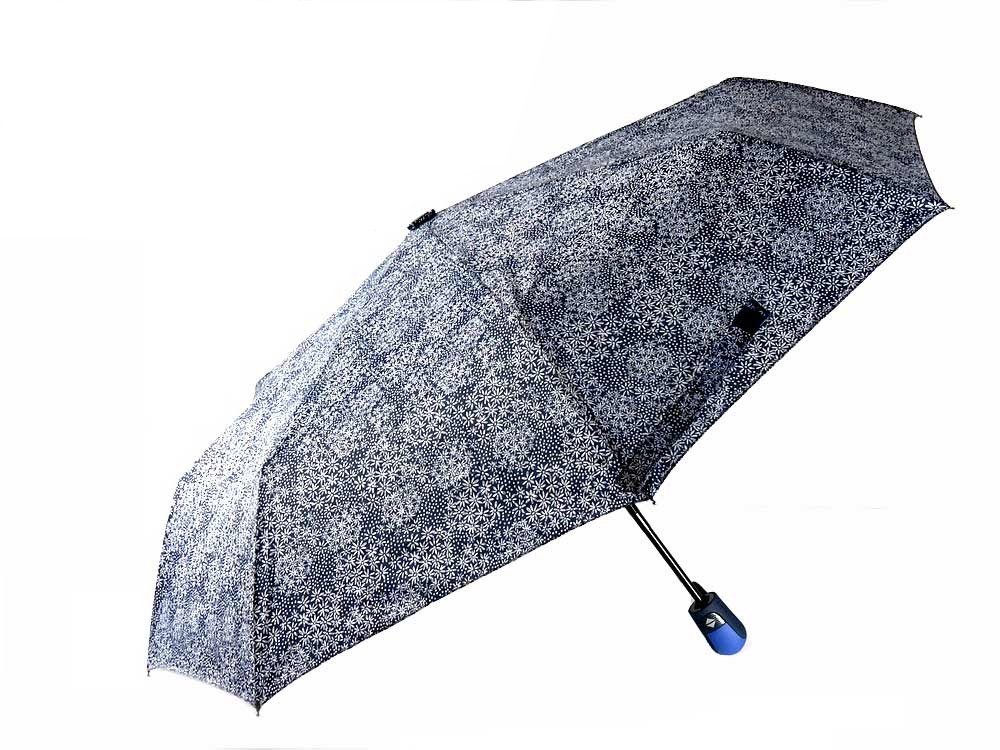 Pasotti 花びら模様 ネイビー折りたたみ傘 花柄 刺繍 ネイビー 晴雨兼用 折りたたみ傘 傘 軽量 人気 日傘